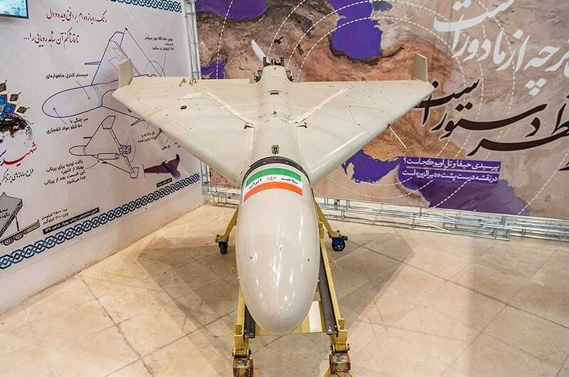 Iranian Shahed 136 exhibited in Qom, Iran, 2023 
